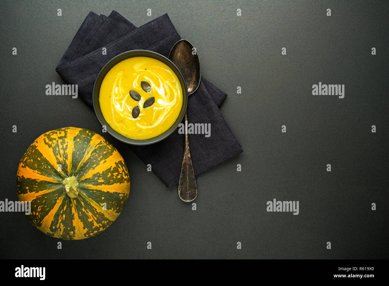 Zuppa di zucca Foto Stock