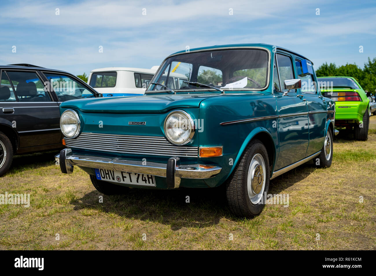 PAAREN IM GLIEN, Germania - 19 Maggio 2018: piccola auto Simca 1000 GLE, 1974. Die Oldtimer Show 2018. Foto Stock