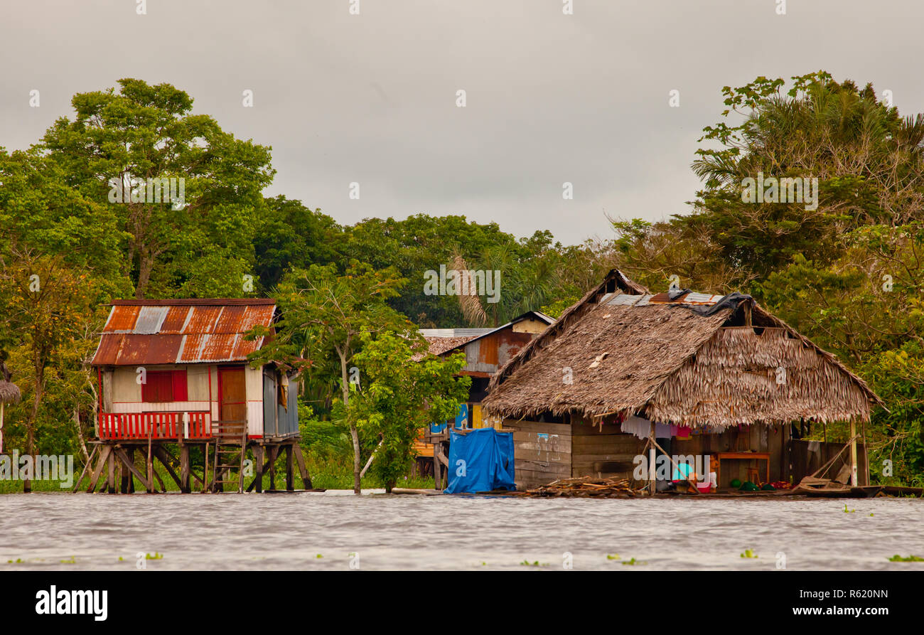 Amazon momento ,Iquitos, Perù Foto Stock