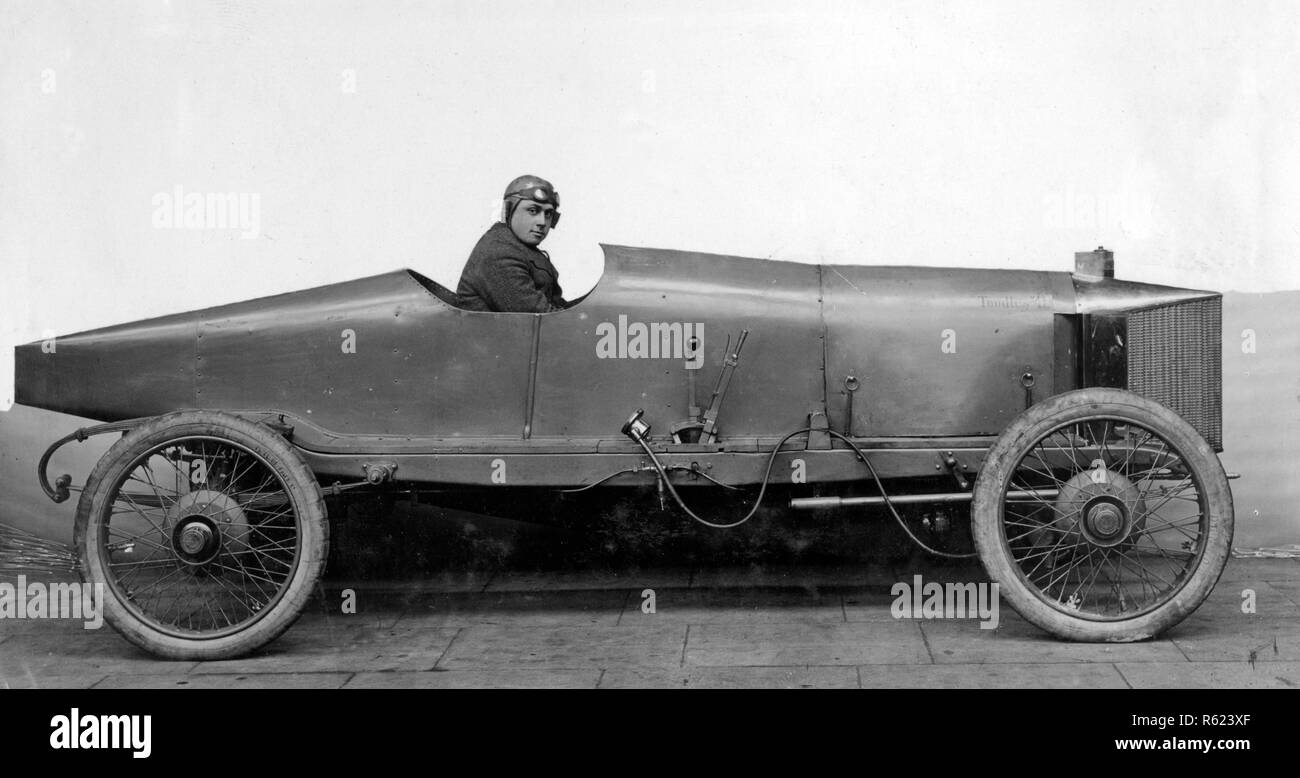 1911 Sunbeam Toodles II. Driver e designer Louis Coatalen Foto Stock