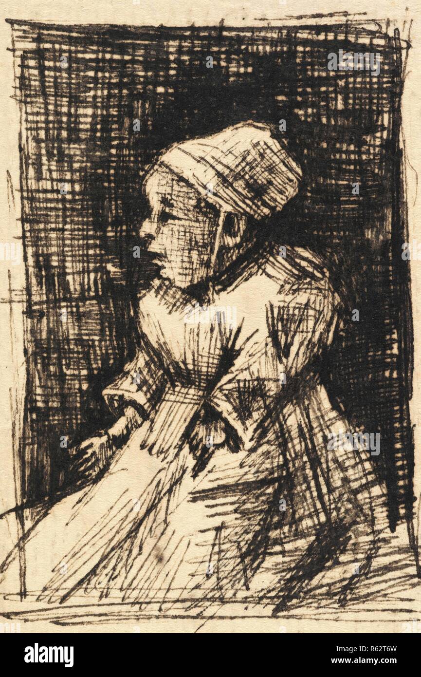 Piccolo bambino. Data: c. 5 gennaio 1883, all'Aia. Dimensioni: 10 cm x 6.7 cm. Museo: Van Gogh Museum di Amsterdam. Foto Stock