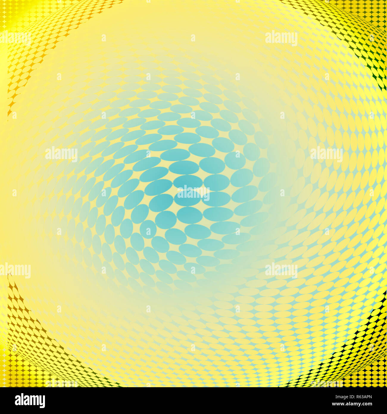 Calcolatore geometrico generato Op Art (Optical Art) immagine Foto Stock