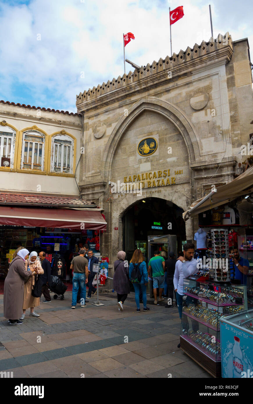 Il Grand Bazaar, Fatih, Istanbul, Turchia, Eurasia Foto Stock