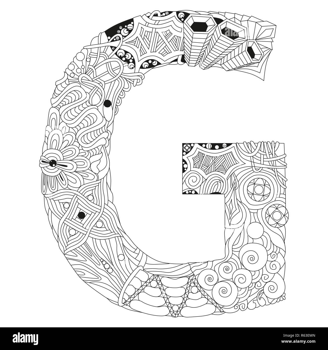 Lettera g disegno floreale Immagini senza sfondo e Foto Stock ritagliate - Alamy