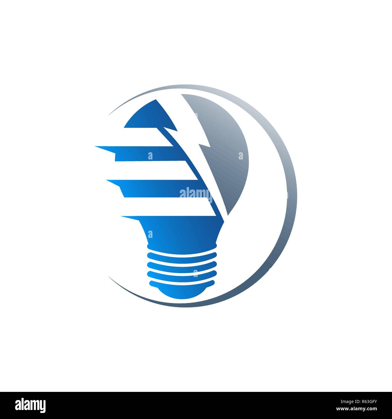Creative logo della lampadina, smart, idea vettore logo,Lampadina luce logo design template Illustrazione Vettoriale