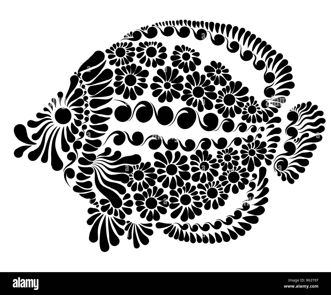 Immagine decorativa di una fata pesce Foto Stock