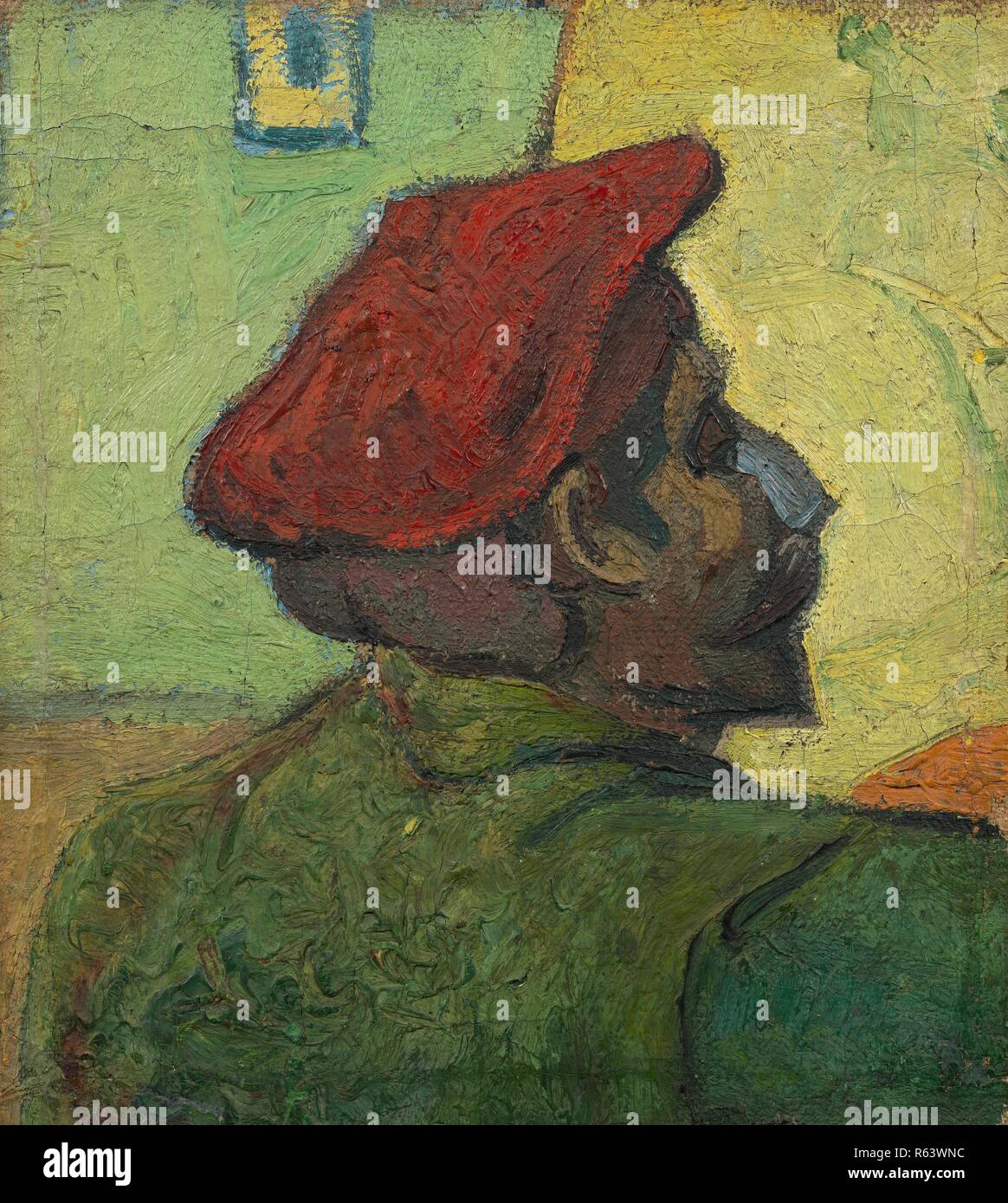 Ritratto di Gauguin. Data: Dicembre 1888, Arles. Dimensioni: 38,2 cm x 33,8 cm, 55,2 cm x 51 cm. Museo: Van Gogh Museum di Amsterdam. Autore: Van Gogh, Vincent. VINCENT VAN GOGH. Foto Stock
