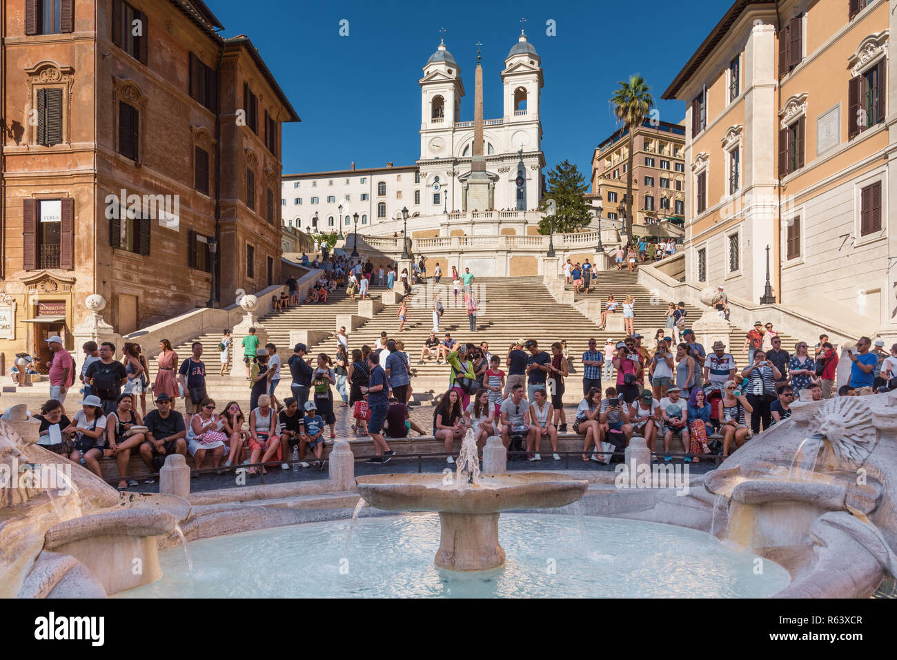 Scalinata di piazza di Spagna, Roma, Italia Foto Stock