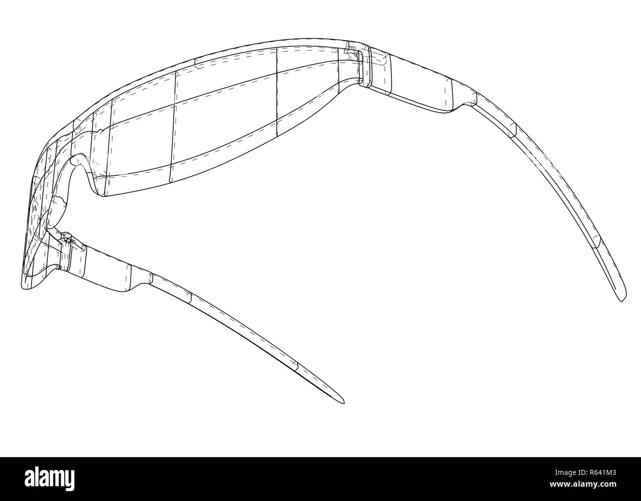 VR occhiali per realtà virtuale Concept Foto Stock
