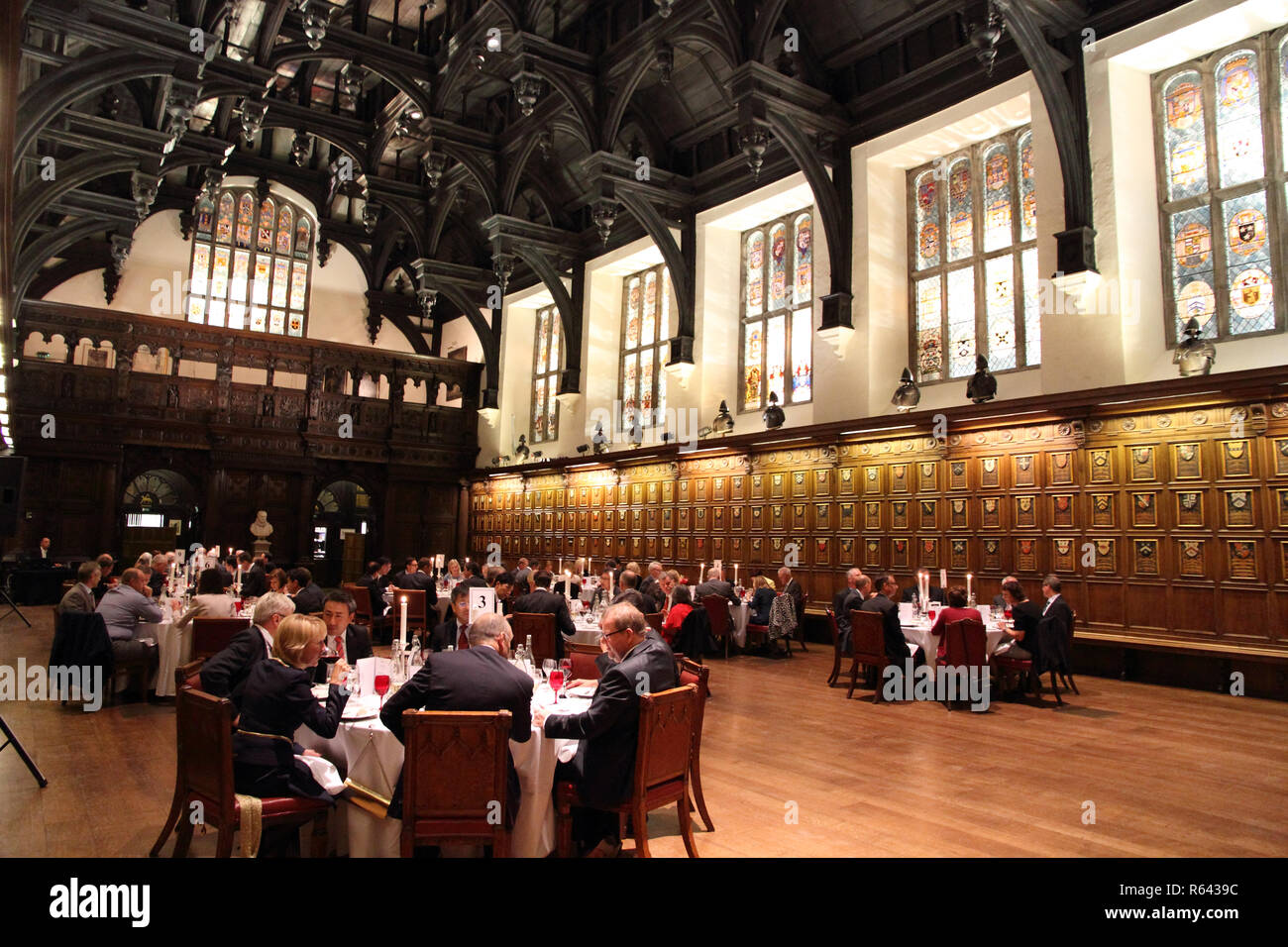 Middle Temple Hall,il tempio,città di Londra è stata costruita durante il regno della regina Elisabetta 1st. Foto Stock