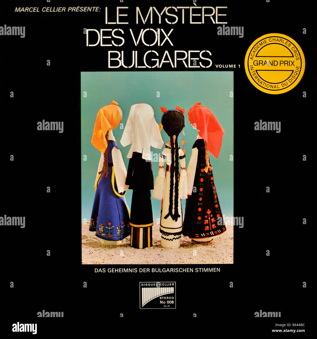 Marcel Cellier - copertina originale in vinile - le Mystère Des Voix Bulgares - 1975 Foto Stock