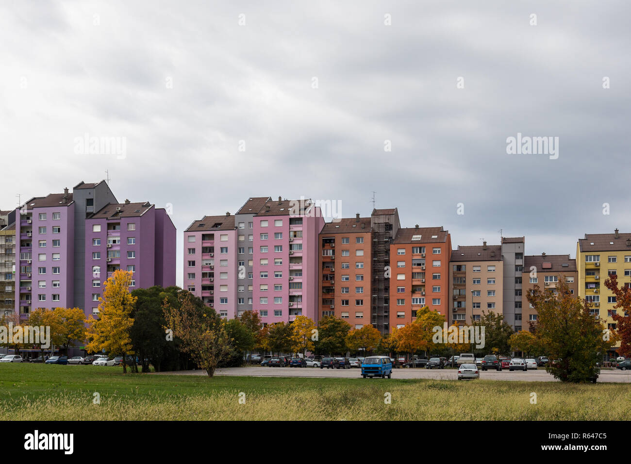 Multipiano per edifici residenziali - Nova Gorica, in Slovenia Foto Stock
