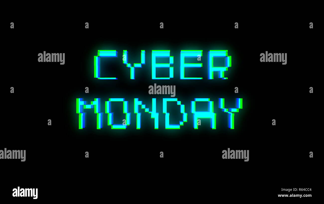 Seguire il testo con segnale negativo. Effetto di glitch Foto Stock