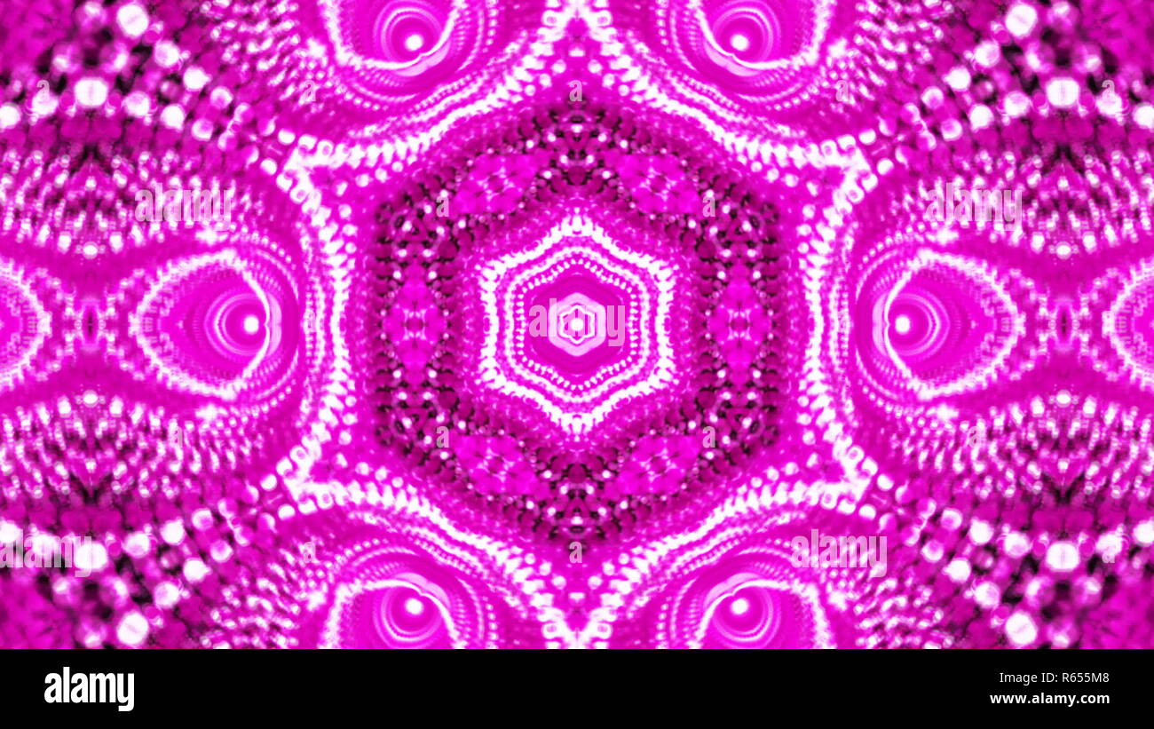 Abstract sfondo con violete caleidoscopio Foto Stock