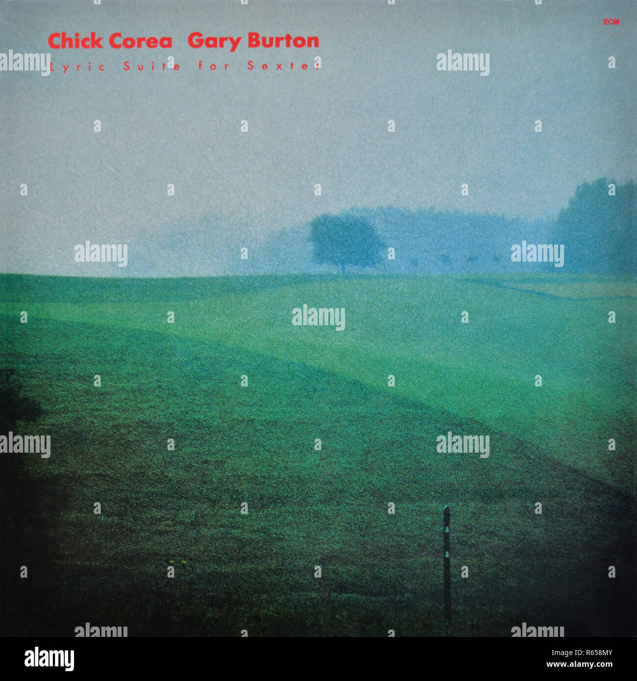 Chick Corea / Gary Burton - copertina originale in vinile - Lyric Suite for Sextet - 1983 Foto Stock