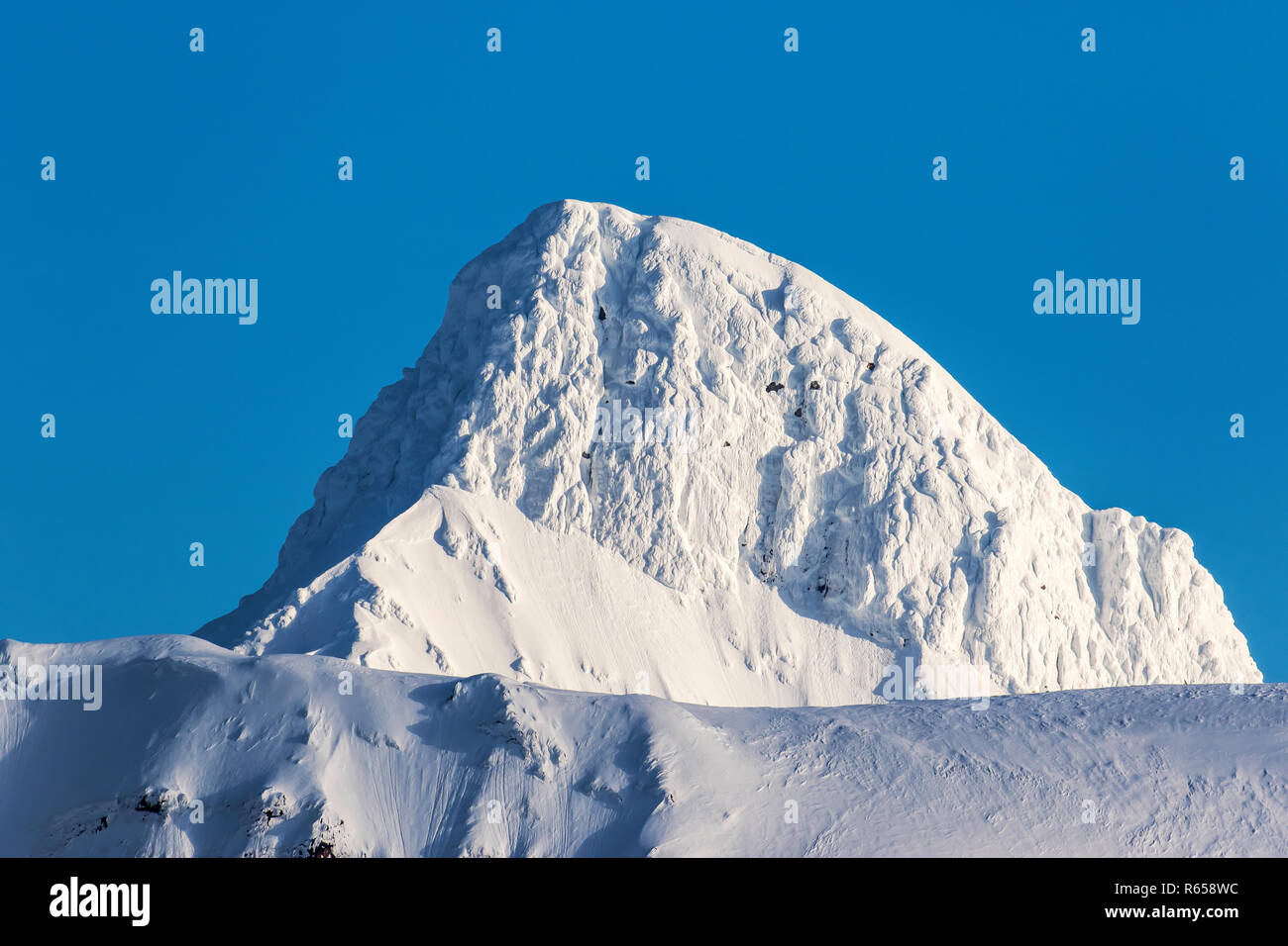 Hornsund, un sistema fiordo sulla costa occidentale di Spitsbergen, arcipelago delle Svalbard, Norvegia. Foto Stock