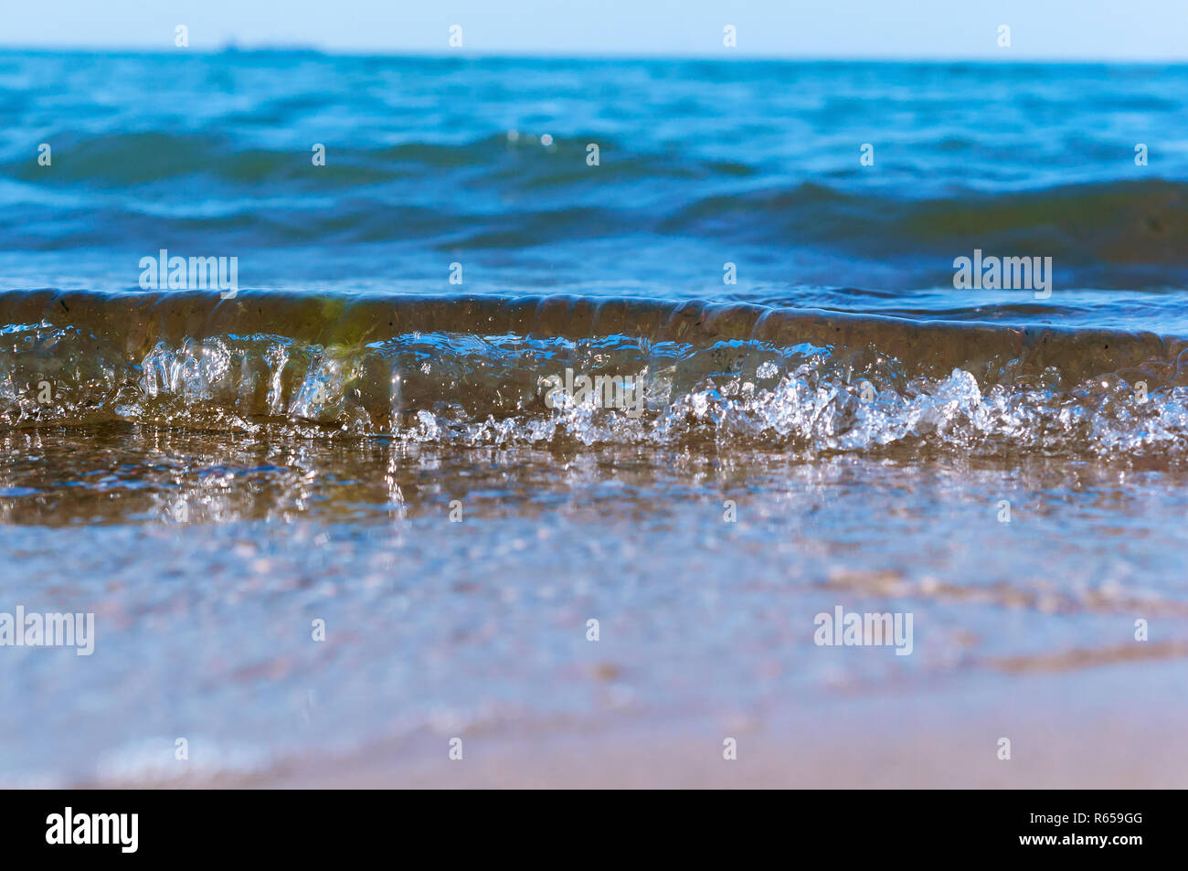 Le onde del mare, mare, il mare e la spiaggia di sabbia Foto Stock