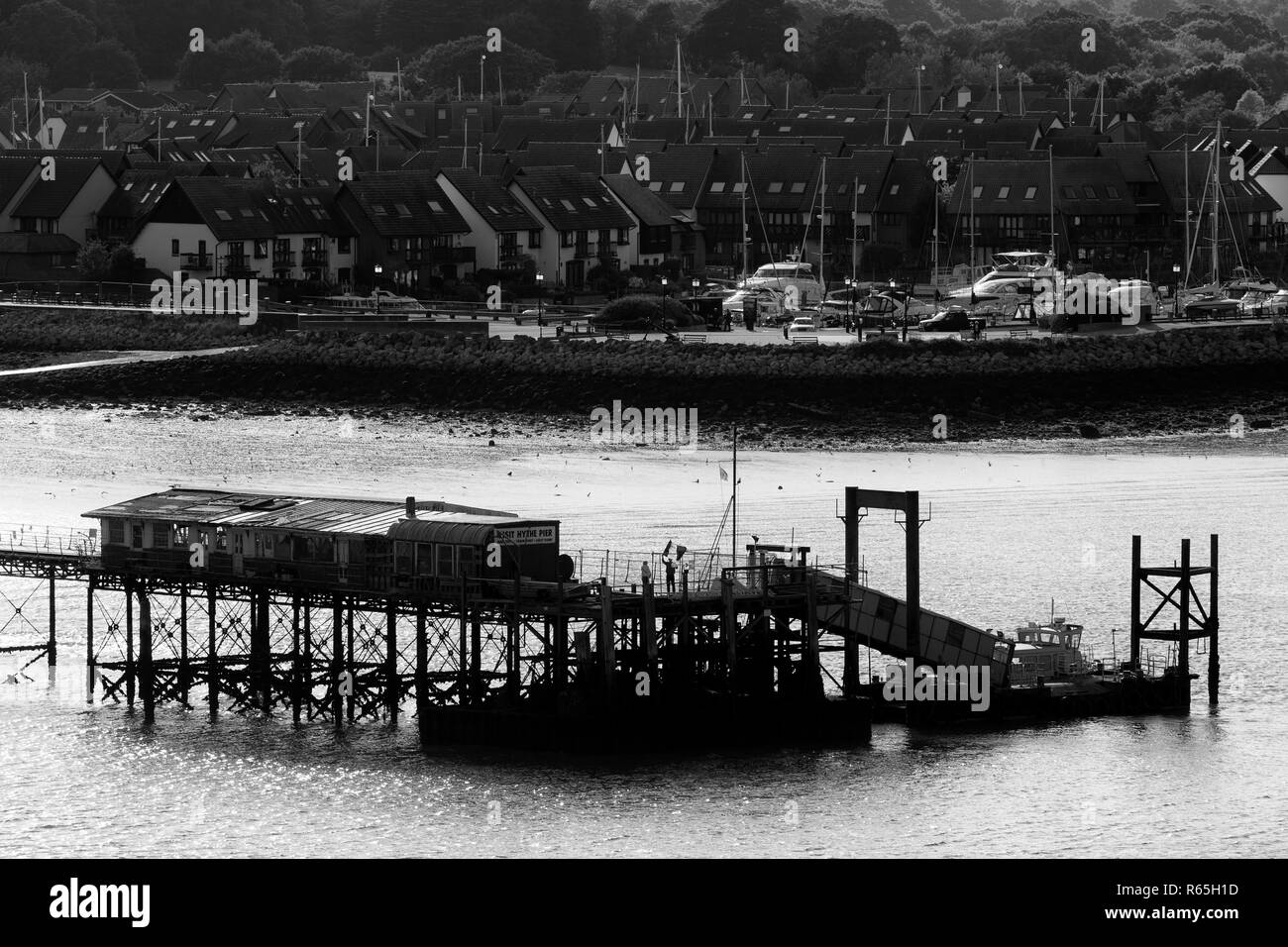 Città di Hythe Pier, Hampshire, Inghilterra, Regno Unito Foto Stock