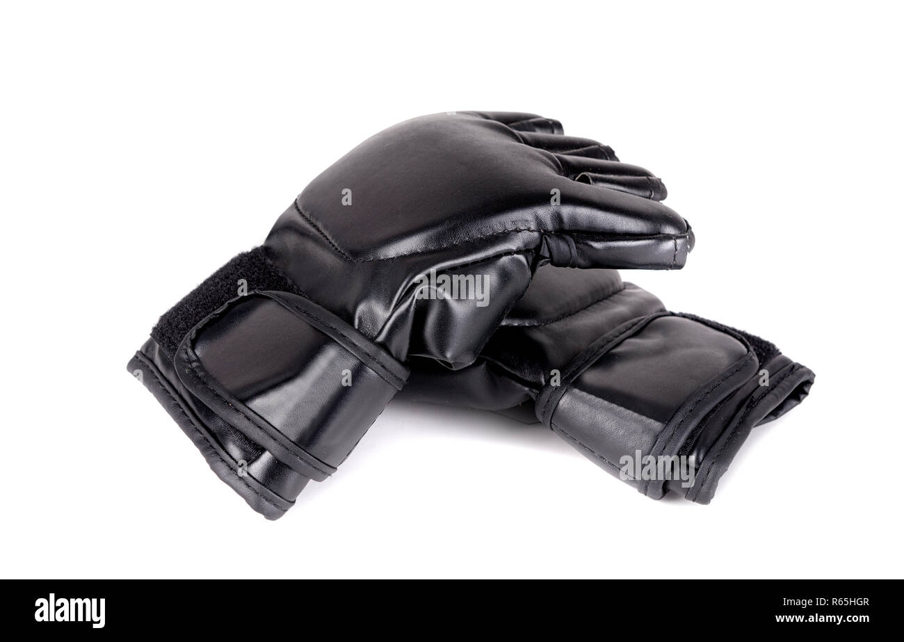 Guanti MMA isolato Foto Stock