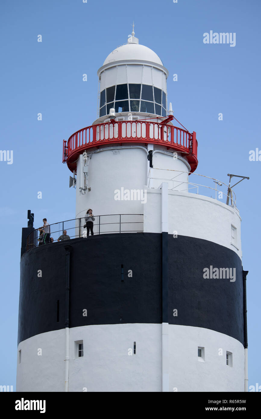 Faro di Hook Peninsular nella Contea di Wexford in Irlanda vicino a Waterford Irlanda sudorientale del faro di Hook è una popolare attrazione turistica Foto Stock