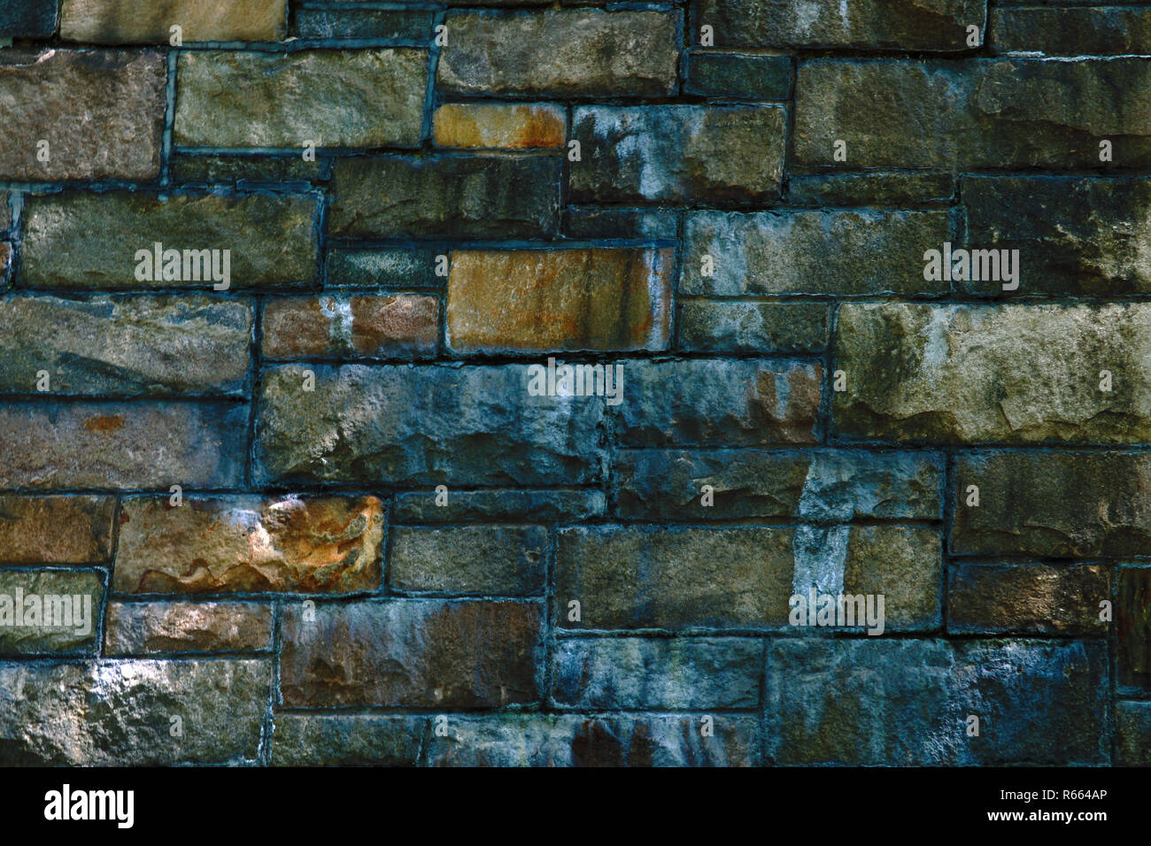 Il vecchio muro di mattoni sfondo texture Foto Stock