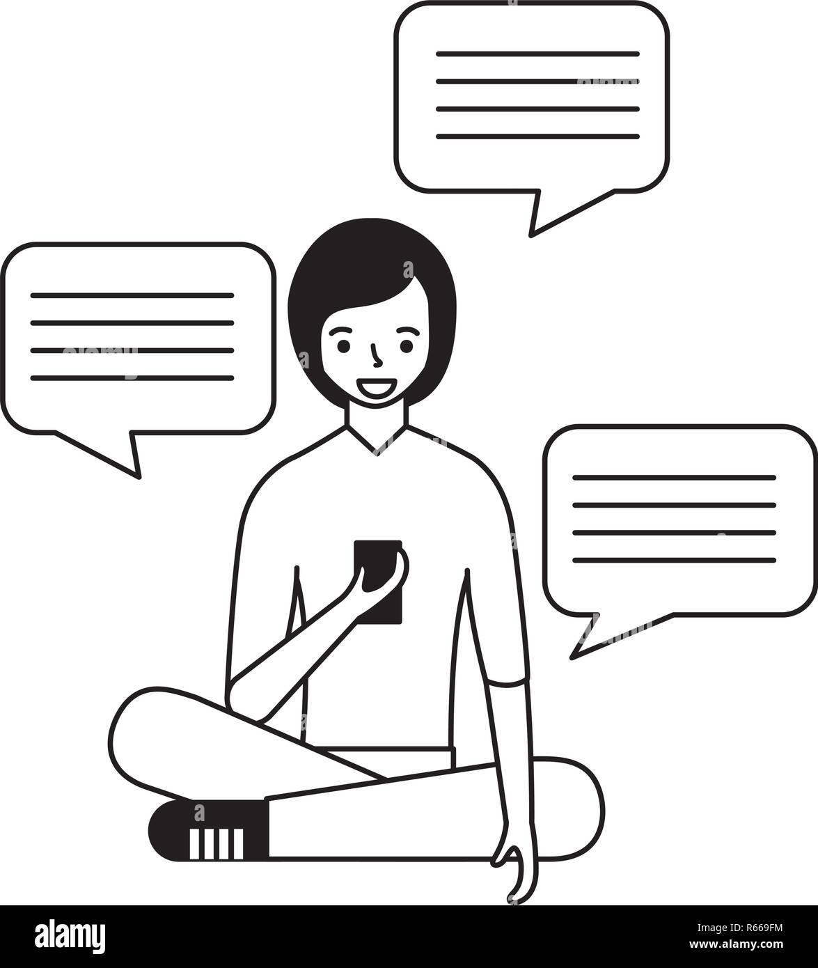 Formazione persone correlate Illustrazione Vettoriale