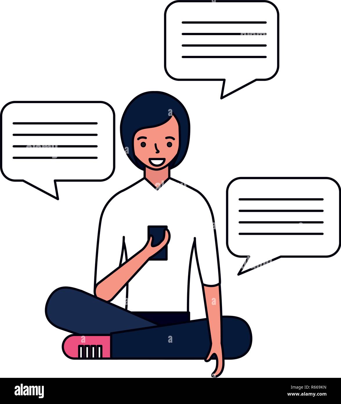 Formazione persone correlate Illustrazione Vettoriale