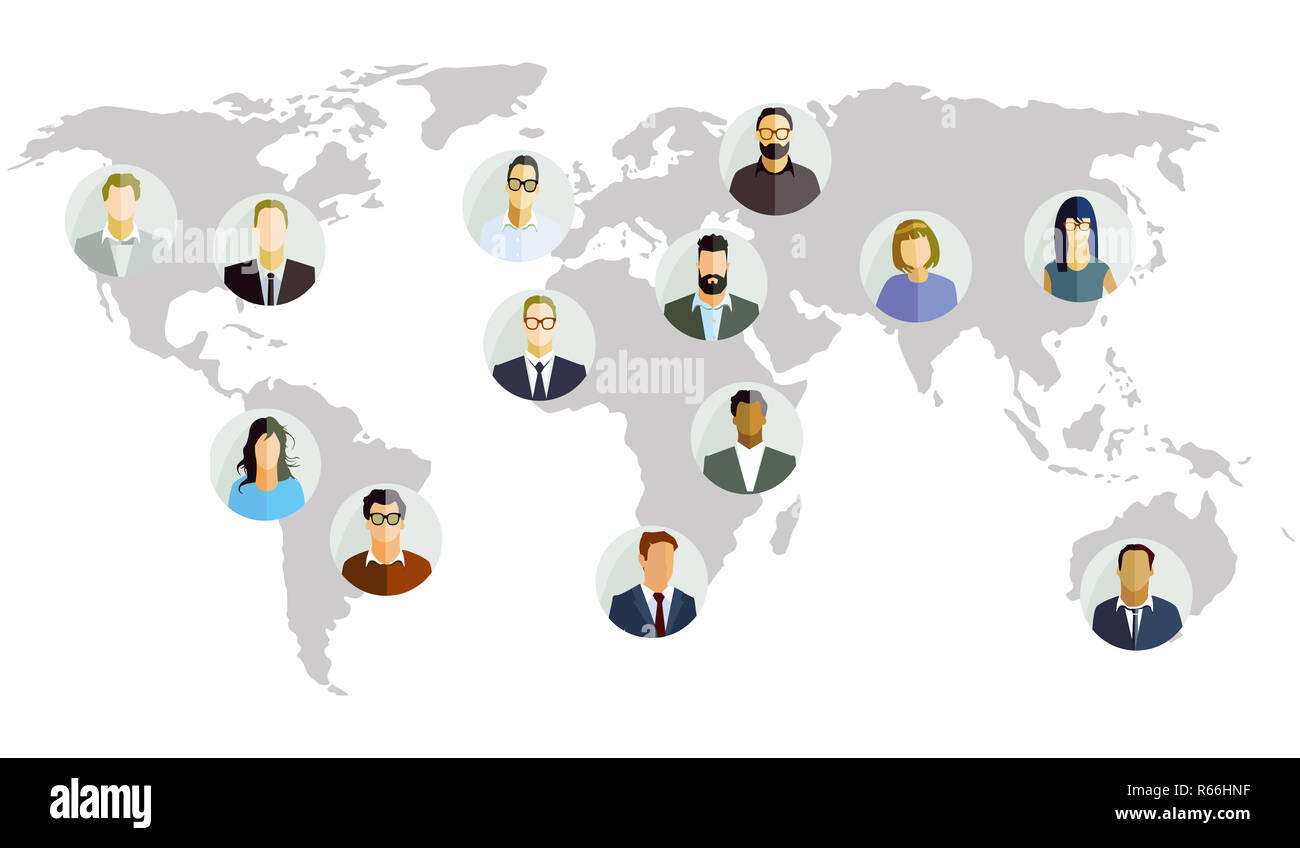 Global Trade global,l'illustrazione Foto Stock