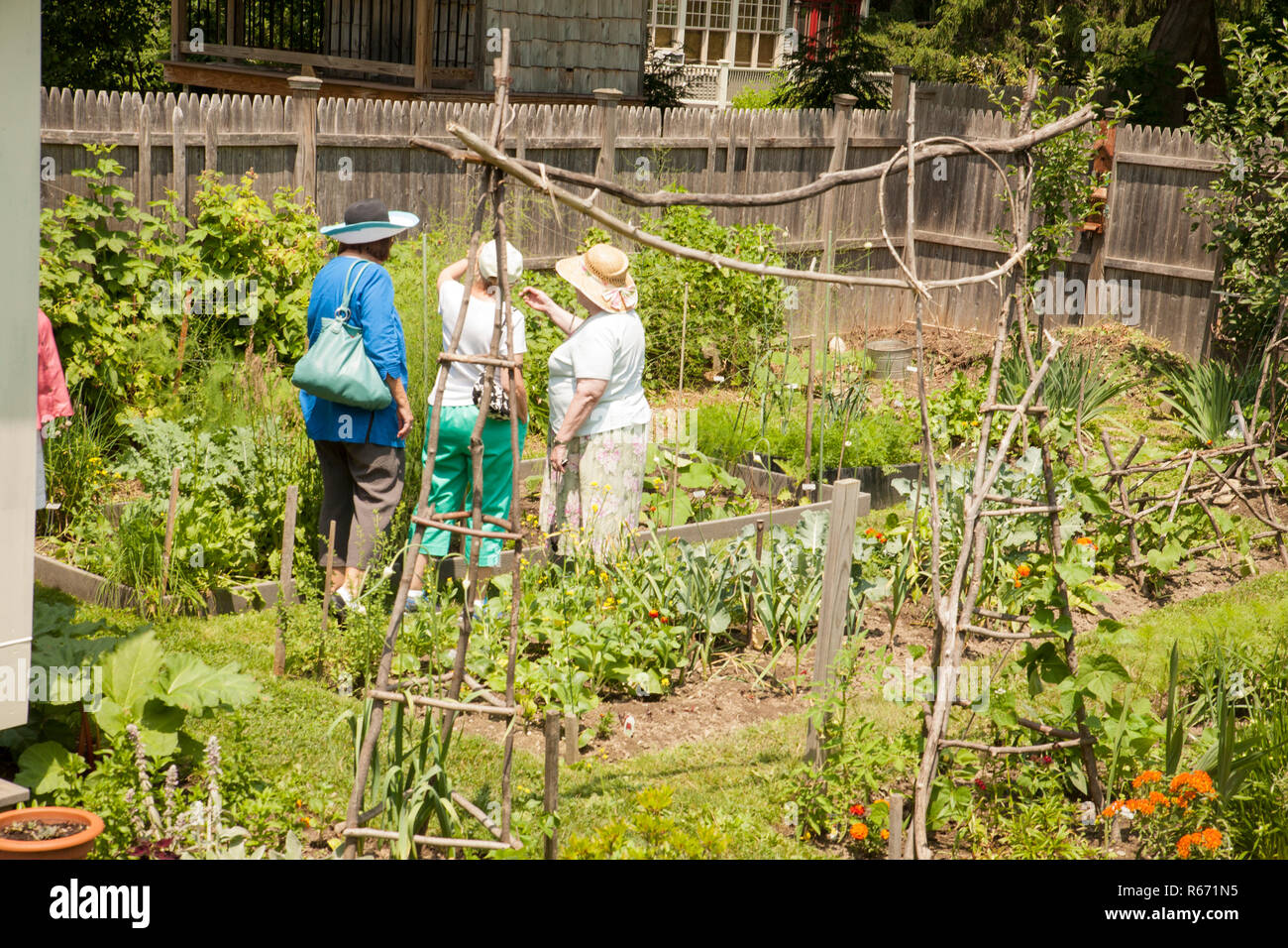Garden Club tour a Williamstown nel Massachusetts. Foto Stock