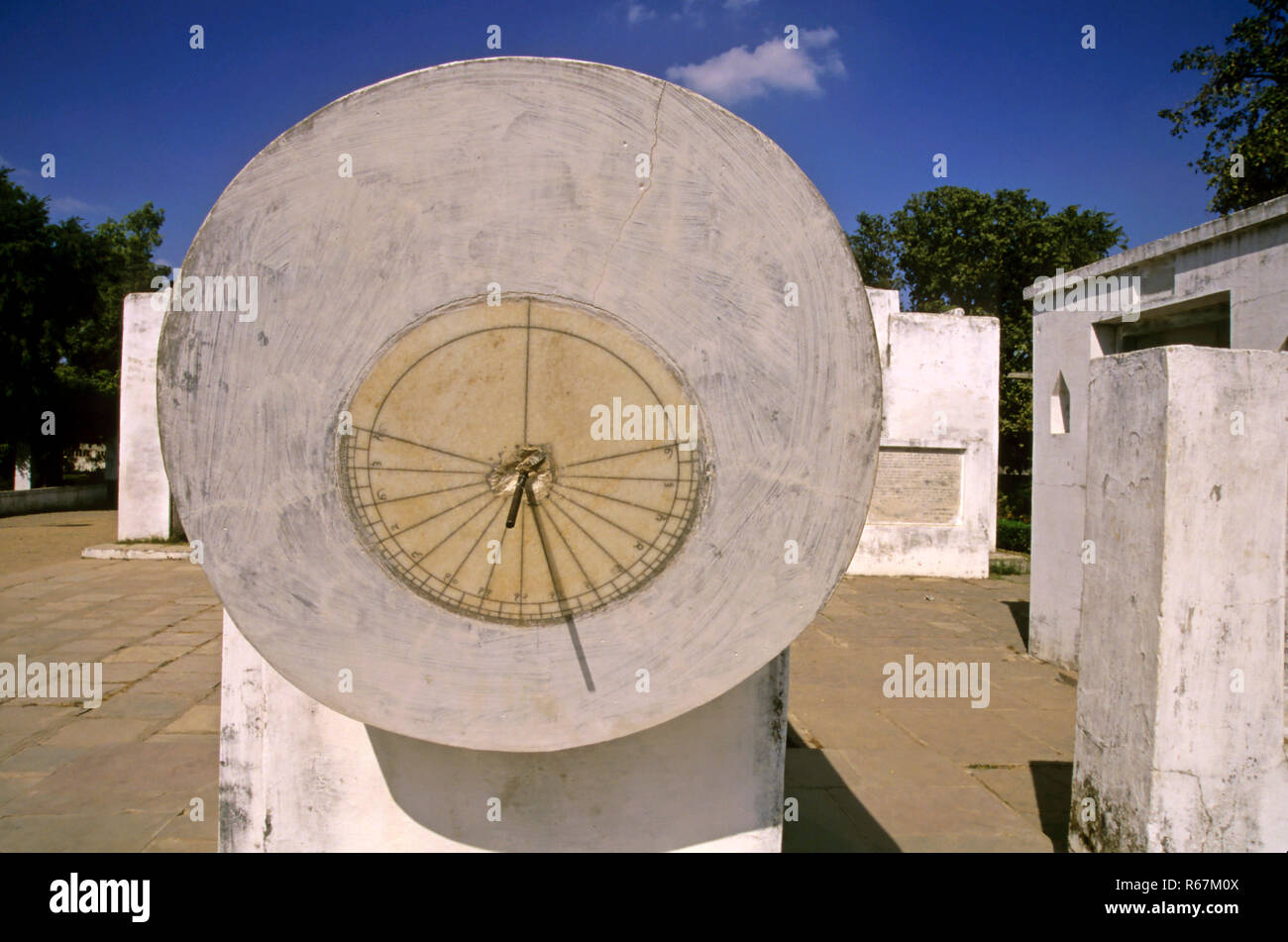 Diganash Yantra, Jantar Mantar, Jiwaji osservatorio, Ujjain, Madhya Pradesh, India Foto Stock