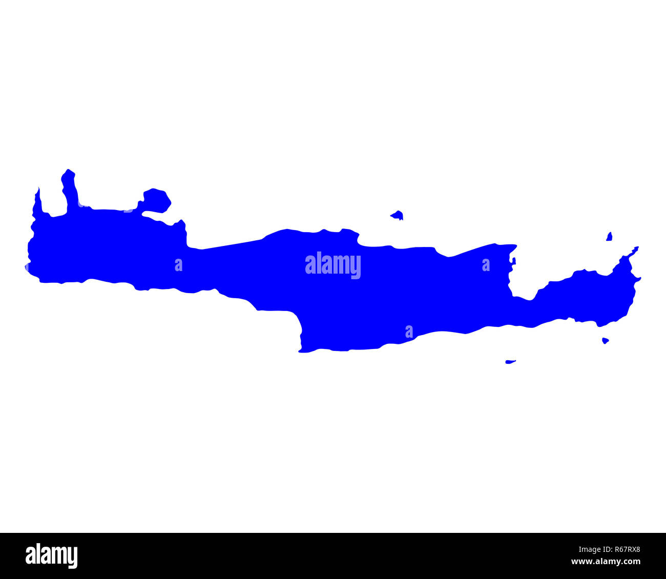 Mappa di Creta Foto Stock