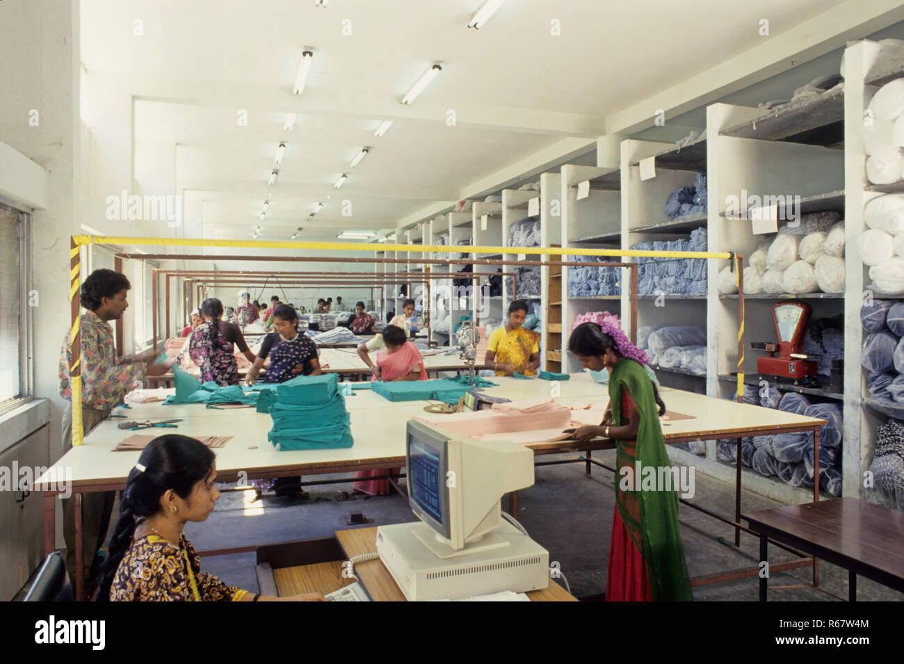 Per il taglio del tessuto Division Foto Stock