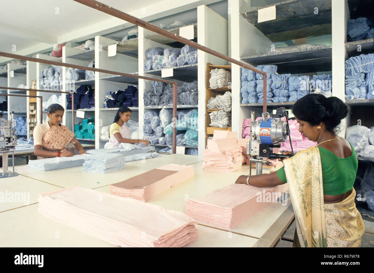 Per il taglio del tessuto Division Foto Stock