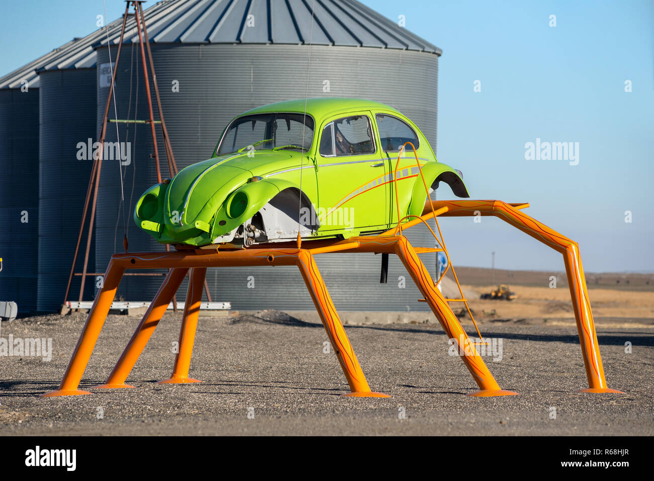 VW bug scultura, Adams County, Washington. Foto Stock