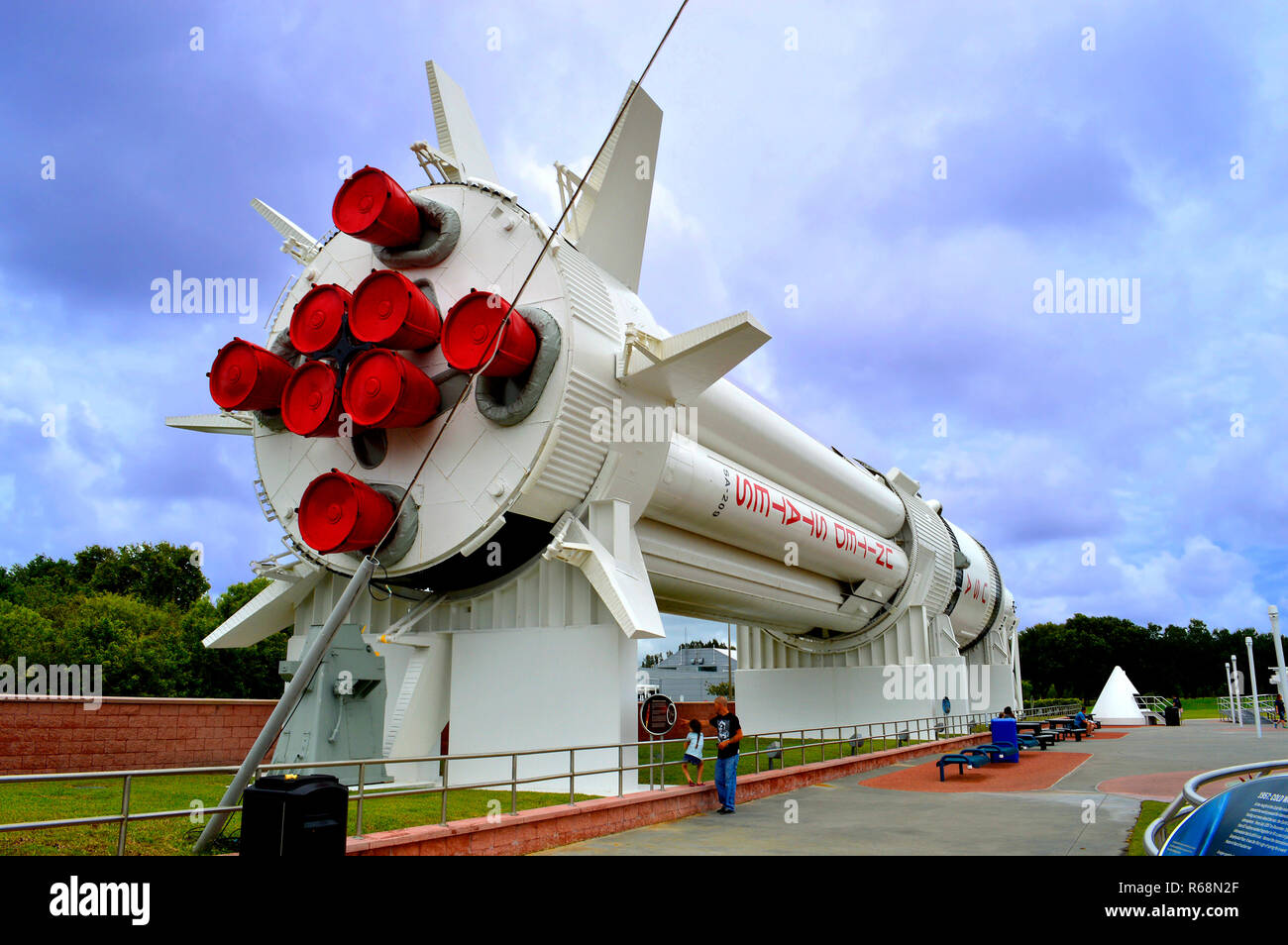 Mercury-Redstone razzo su display al Centro Spaziale Kennedy Foto Stock