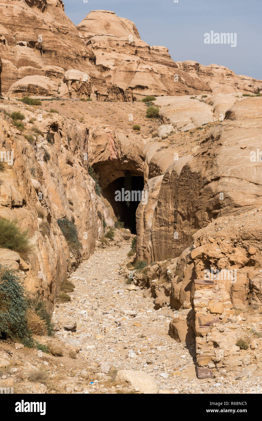 Le tombe di Petra, Giordania Foto Stock