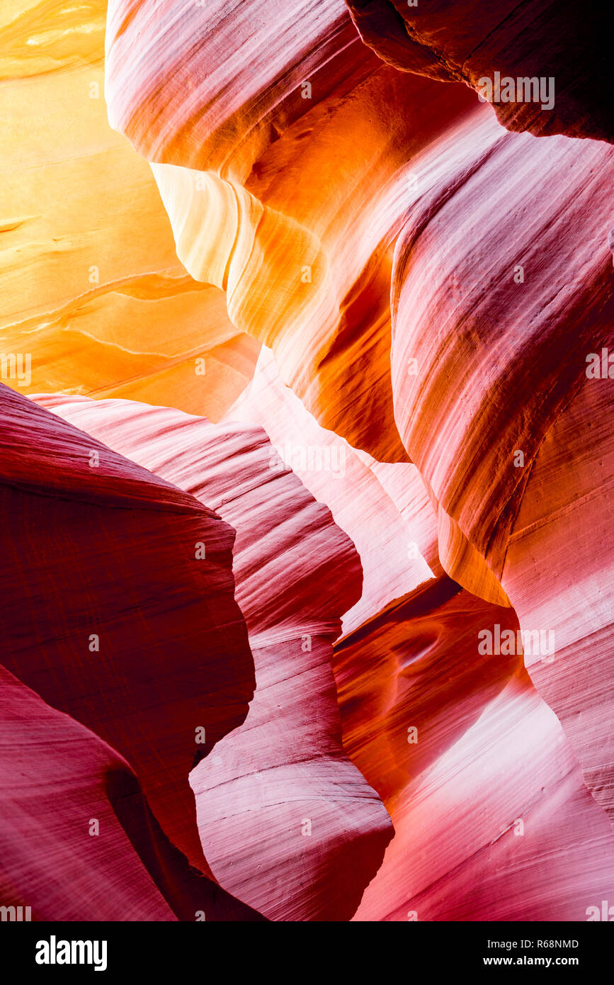 L'Antelope Canyon, pagina Foto Stock