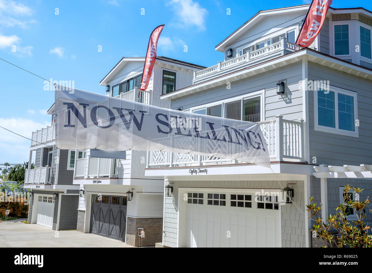 Pubblicizzate le case in vendita a San Diego, California Foto Stock