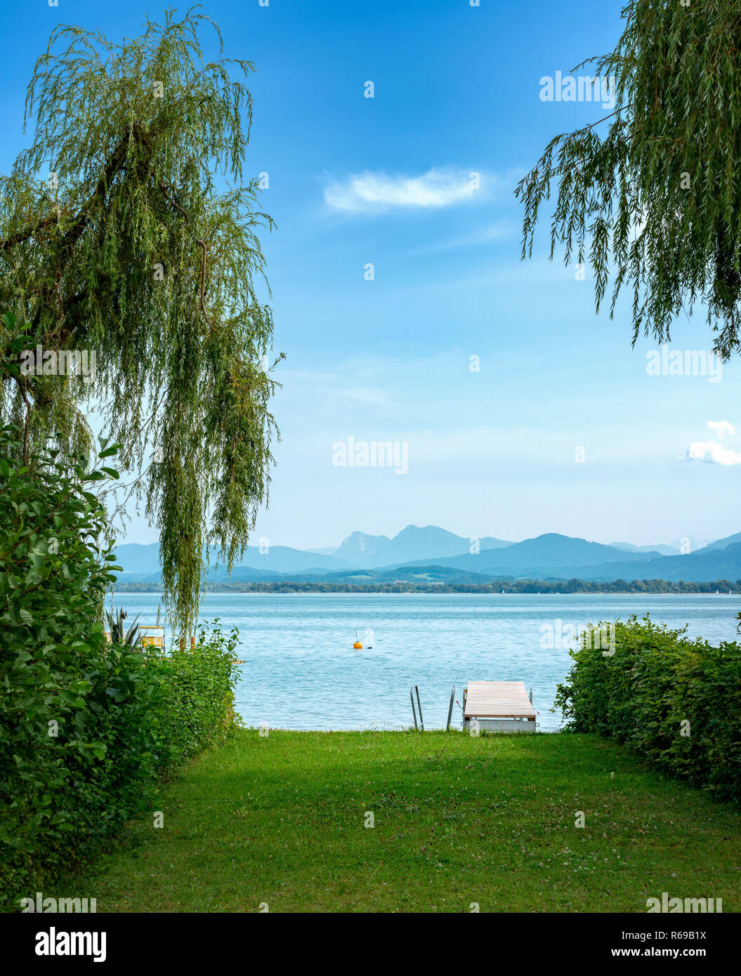 Accesso ristretto per il Chiemsee Foto Stock