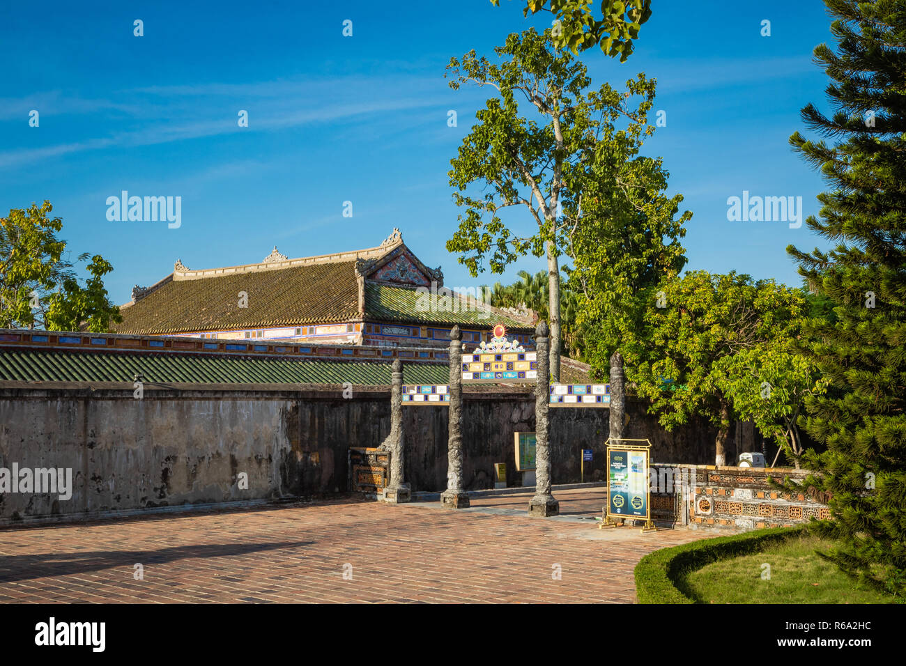 Imperial Palazzo reale della dinastia Nguyen in tinta, Vietnam. Unesco - Sito Patrimonio dell'umanità. Foto Stock