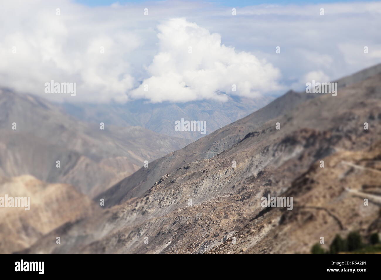 Spiti valley , nako montagne Foto Stock