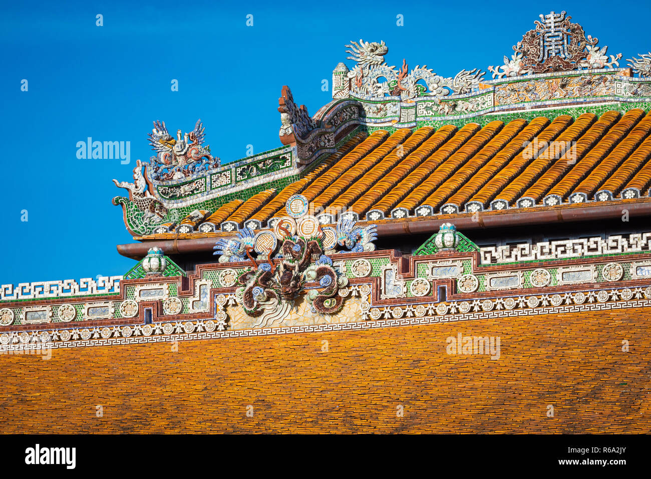 Imperial Palazzo reale della dinastia Nguyen in tinta, Vietnam. Unesco - Sito Patrimonio dell'umanità. Foto Stock