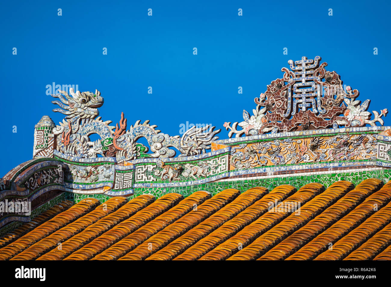 Imperial Palazzo reale della dinastia Nguyen in tinta, Vietnam. Unesco - Sito Patrimonio dell'umanità. Foto Stock