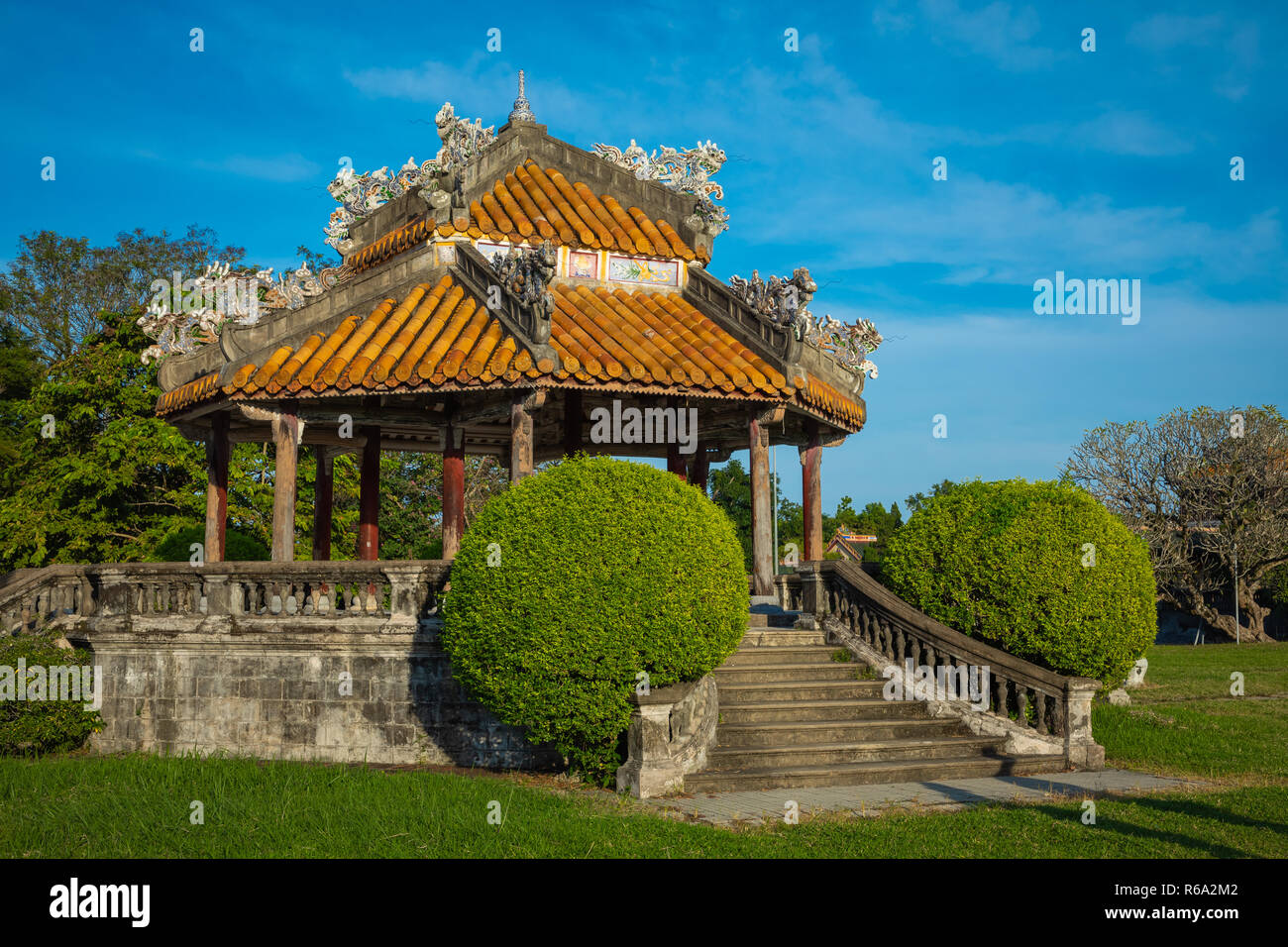Imperial Palazzo reale della dinastia Nguyen in tinta, Vietnam. Unesco - Sito Patrimonio dell'umanità. Foto Stock