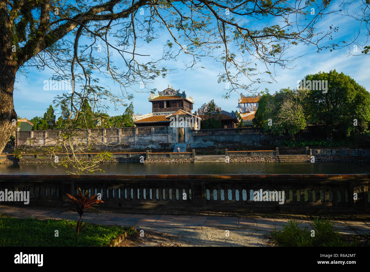 Imperial Palazzo reale della dinastia Nguyen in tinta, Vietnam. Unesco - Sito Patrimonio dell'umanità. Foto Stock