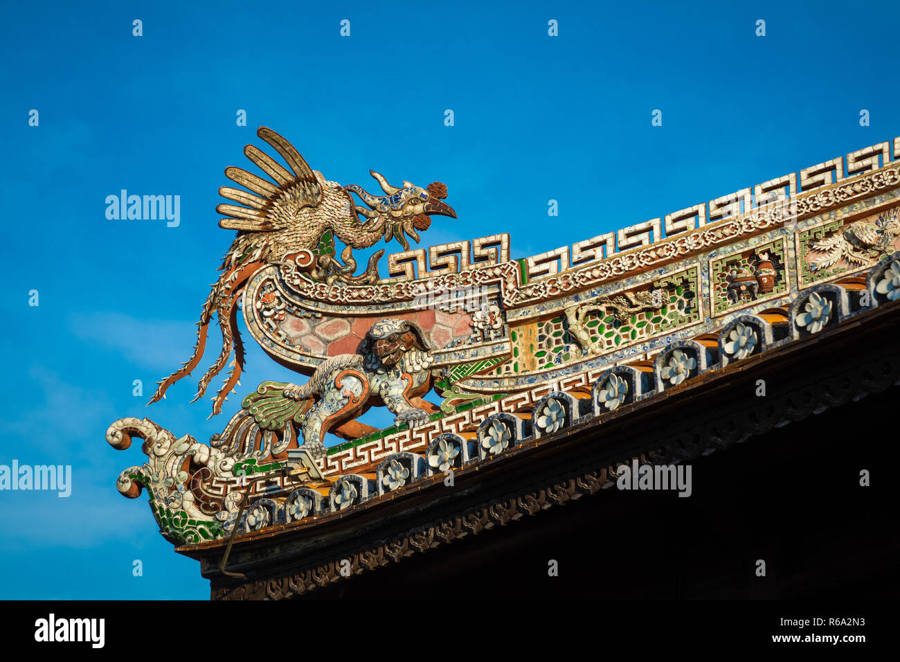 Imperial Palazzo reale della dinastia Nguyen in tinta, Vietnam. Unesco - Sito Patrimonio dell'umanità. Foto Stock