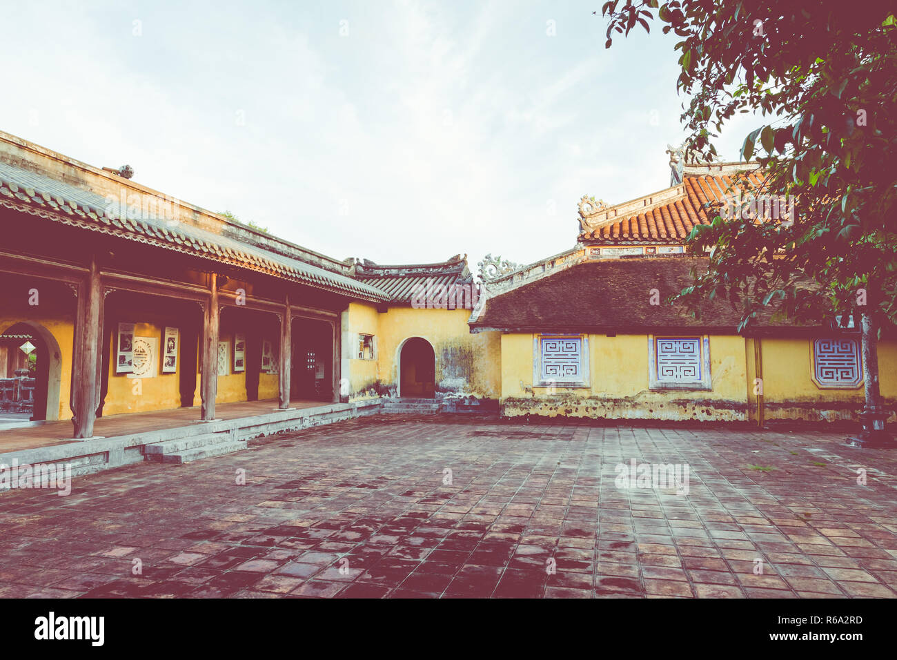 Imperial Palazzo reale della dinastia Nguyen in tinta, Vietnam. Unesco - Sito Patrimonio dell'umanità. Foto Stock