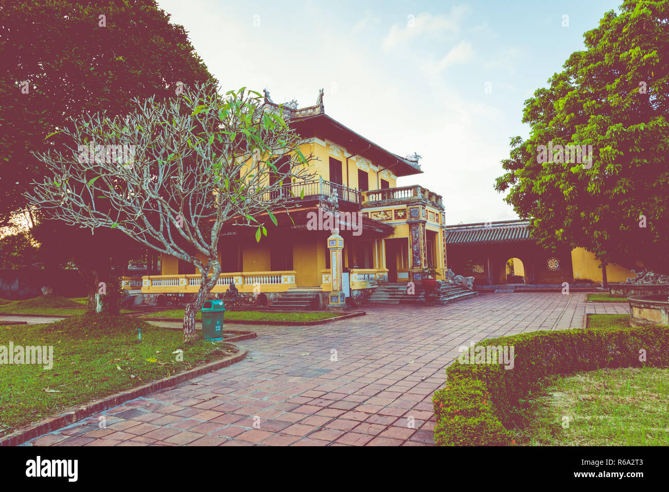 Imperial Palazzo reale della dinastia Nguyen in tinta, Vietnam. Unesco - Sito Patrimonio dell'umanità. Foto Stock