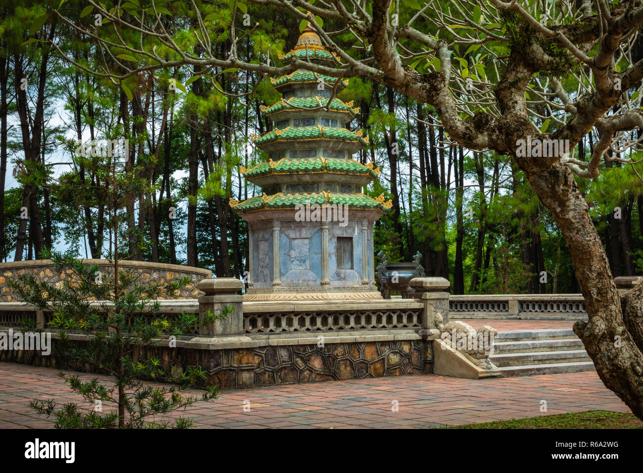 Thien Mu tempio, tonalità, Vietnam. Foto Stock