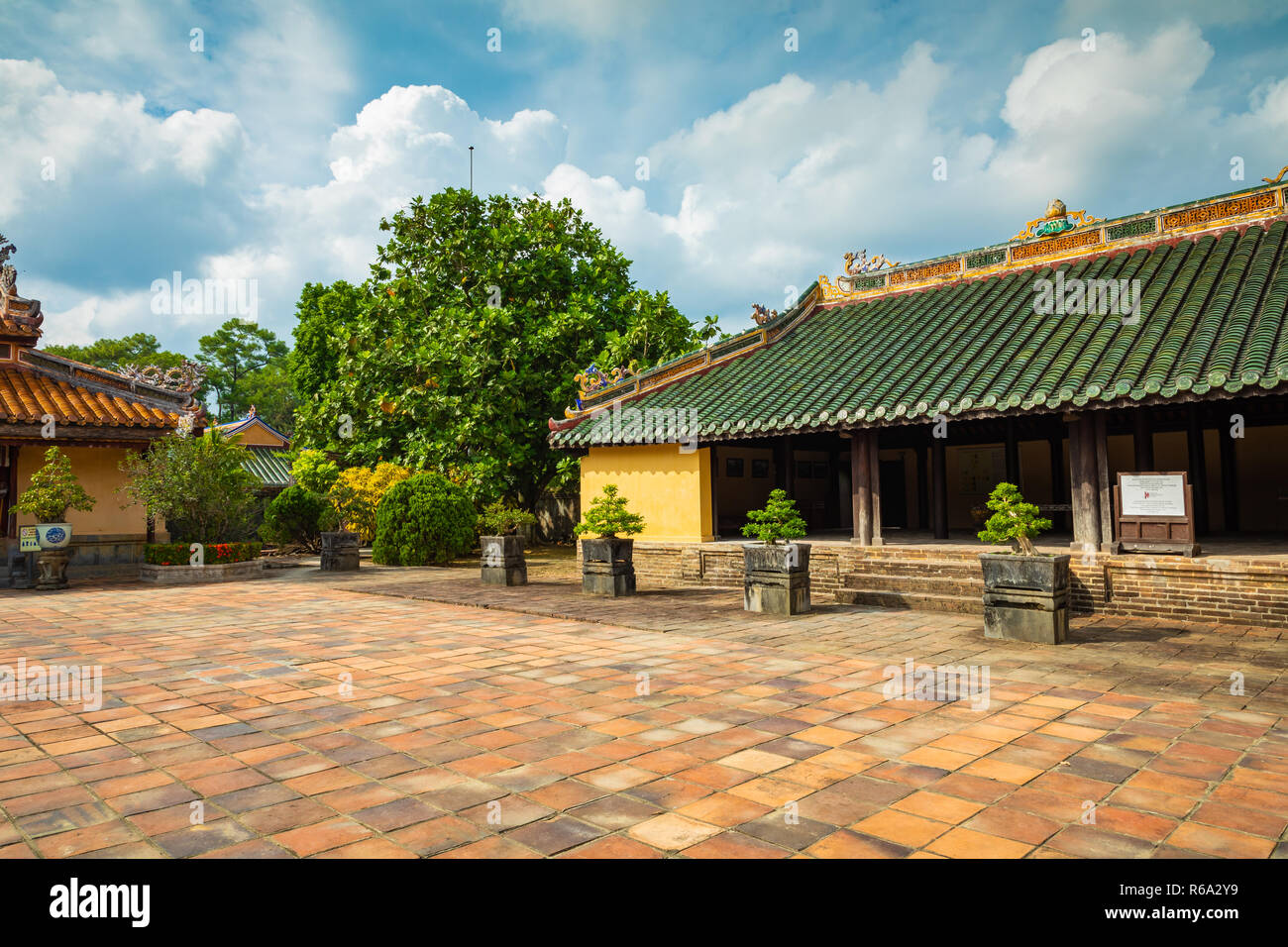 Imperial Minh Mang tomba in tinta, Vietnam. Foto Stock